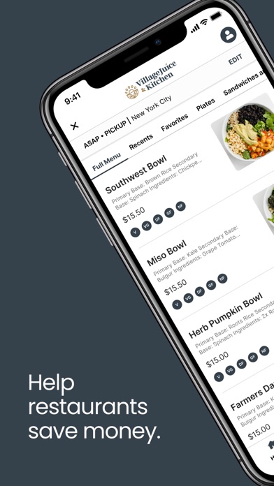 Village Juice & Kitchen App Screenshot