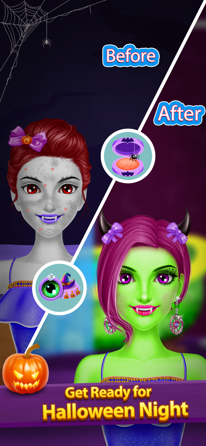 Halloween Makeover Salon Games