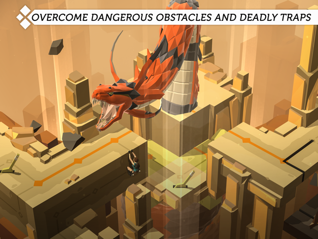 ‎Screenshot van Lara Croft GO