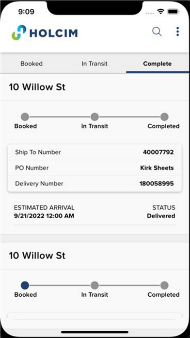 Holcim Track It Screenshot