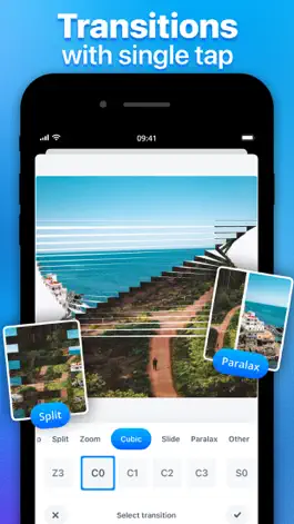 Game screenshot Transitions & Slideshow Maker apk