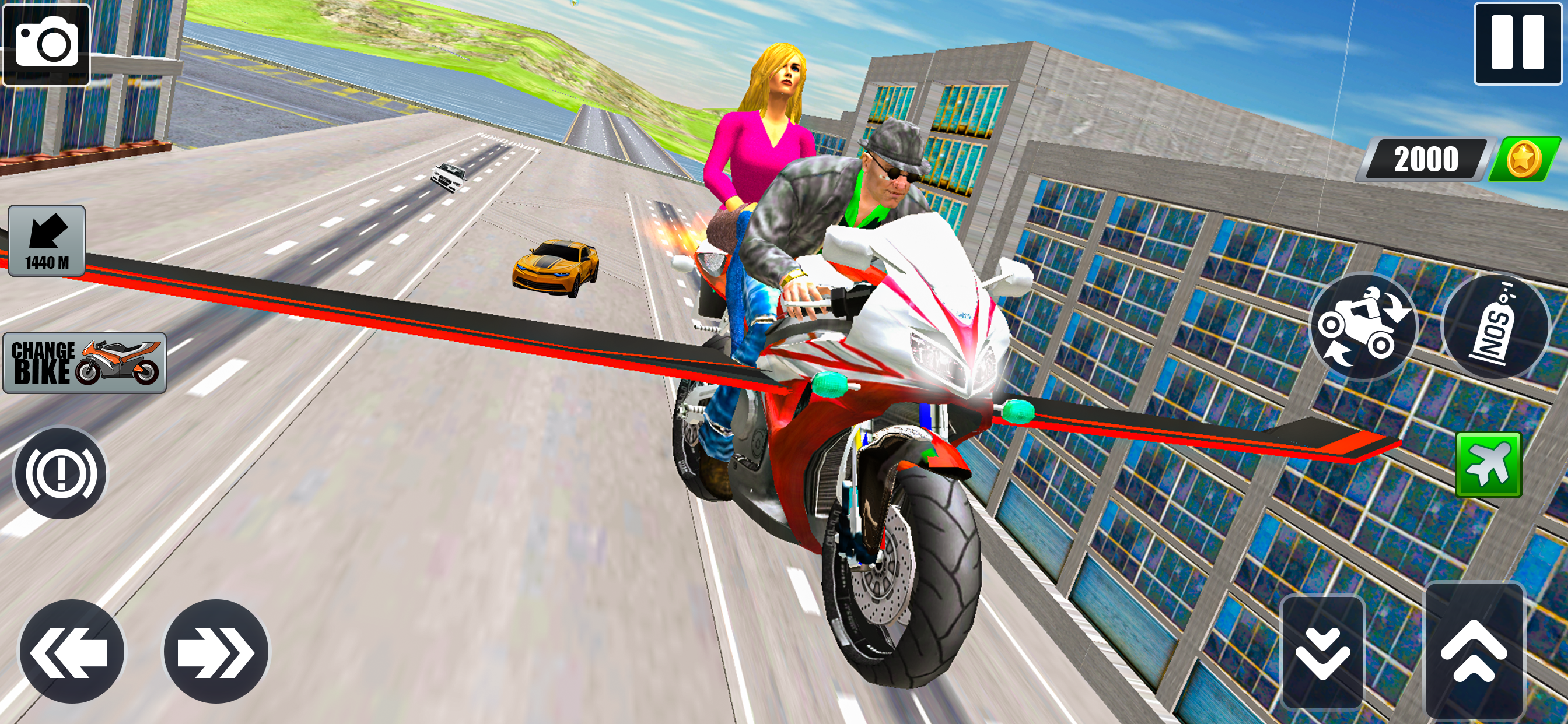 Flying Bike: Taxi Simulator