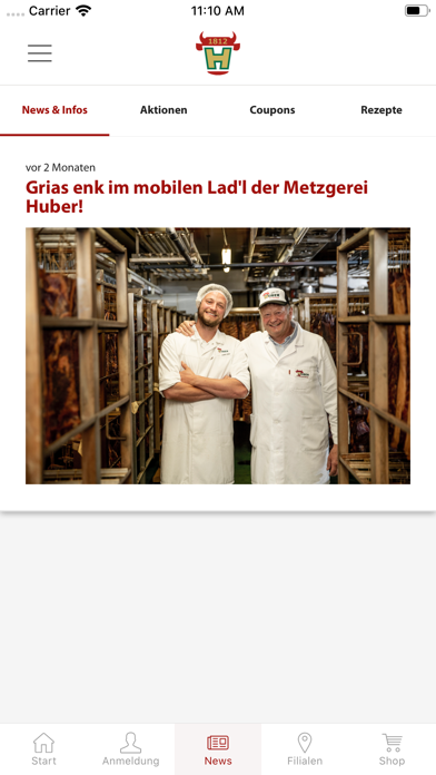 Metzgerei Huber Screenshot