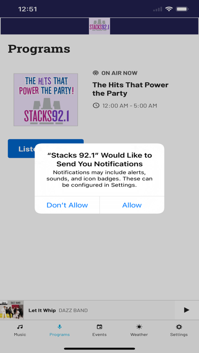 Stacks 92.1 Screenshot