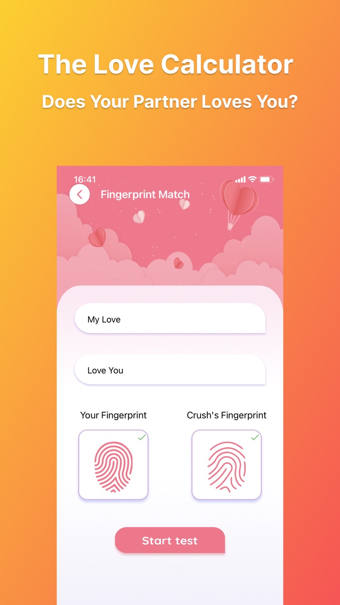 Crush Love Calculator Test