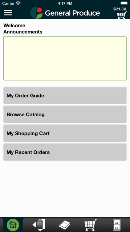 General Produce Co. Checkout