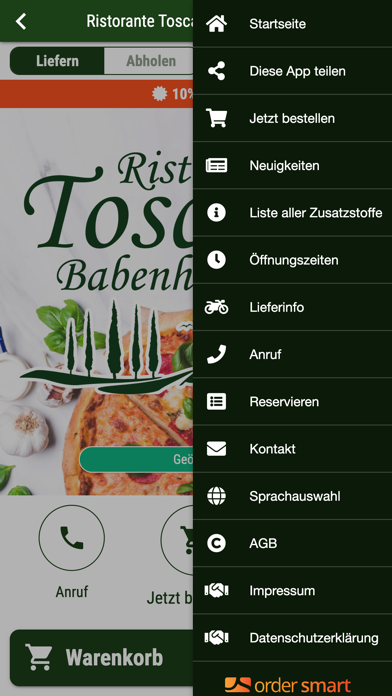 Ristorante Toscana Babenhausen Screenshot