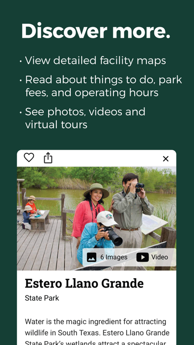 Texas State Parks Guide Screenshot