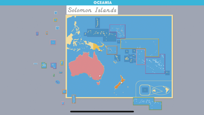Oceania - Montessori Geography Screenshot