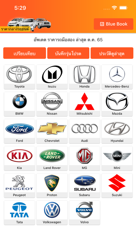 #1. ราคากลางรถยนต์ มือสอง (iOS) 게시자: Chotika Towmontree