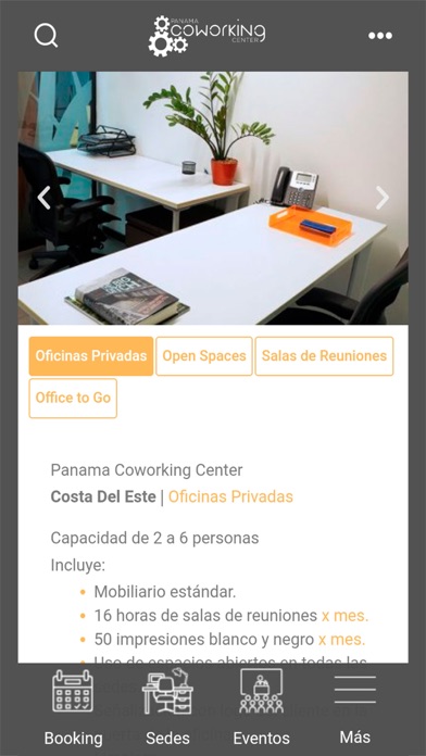 Panama Coworking Center Screenshot