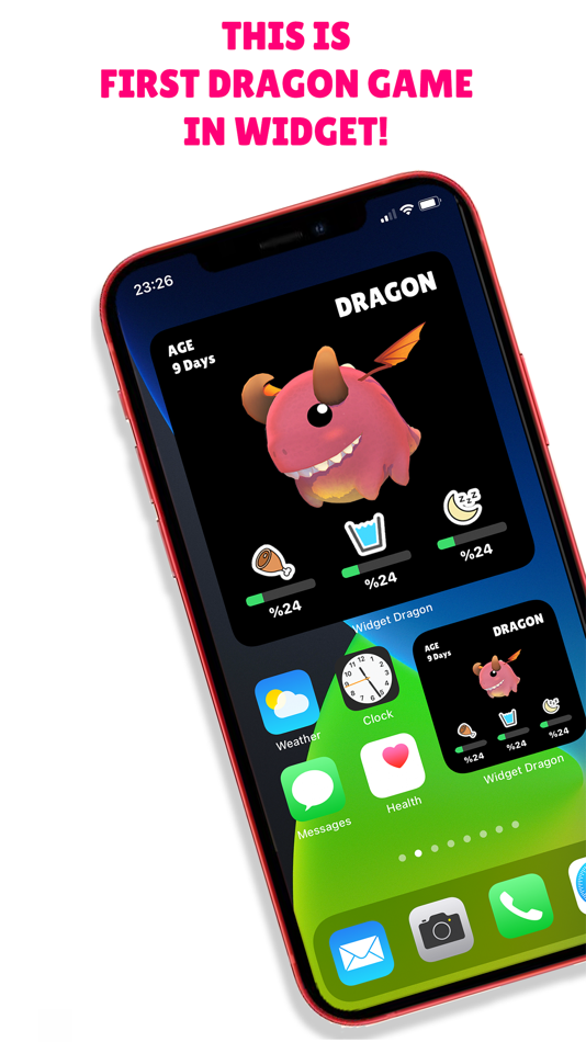 #1. Dragon Widget Game (iOS) By: Mert Yilmaz