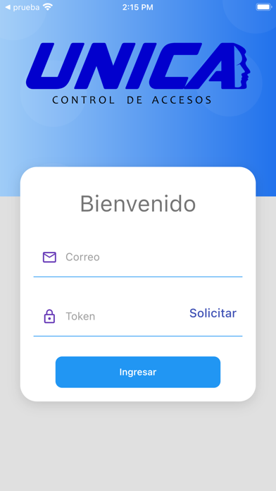 Unica - Control de Acceso Screenshot
