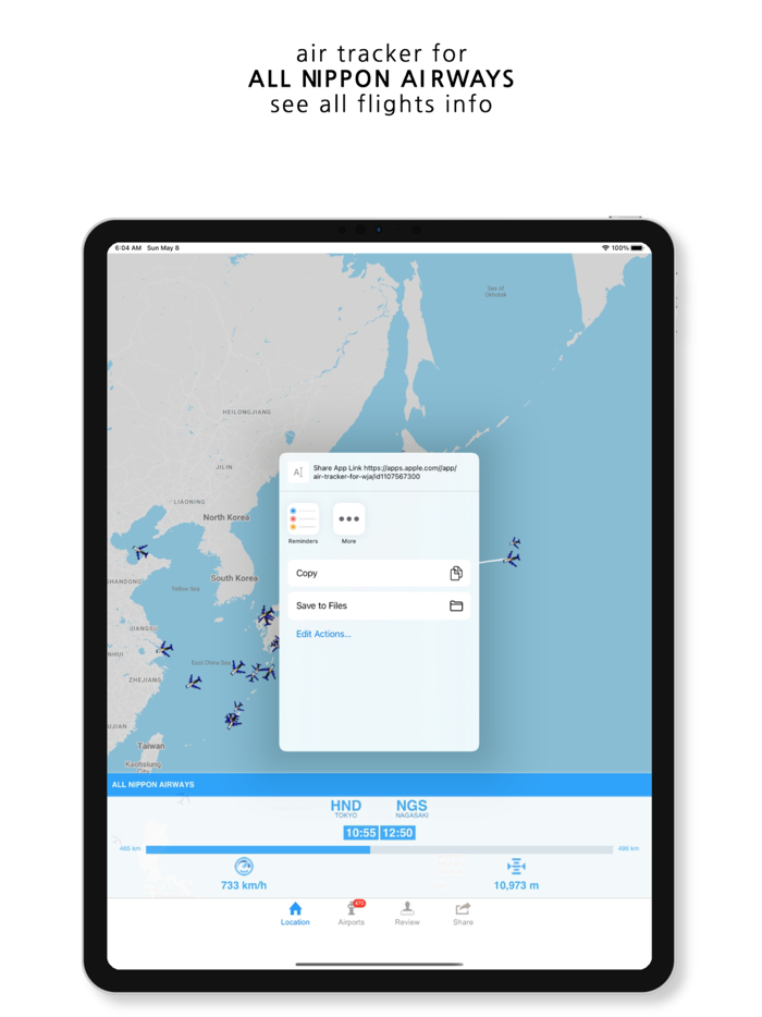 Tracker For All Nippon Airways