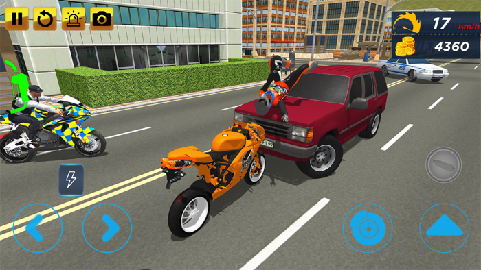 Police Bike Stunt Games