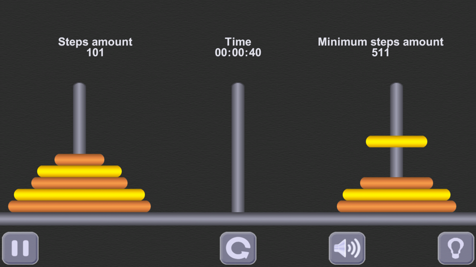 #6. The Tower of Hanoi Math puzzle (iOS) By: Ruslan Goncharenko