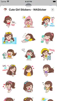 cute girl stickers - wasticker problems & solutions and troubleshooting guide - 2