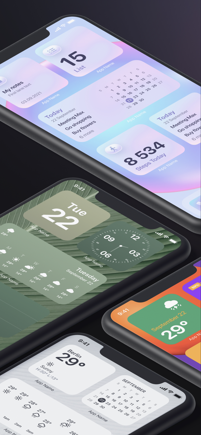 Custom Widgets Kit for iPhone