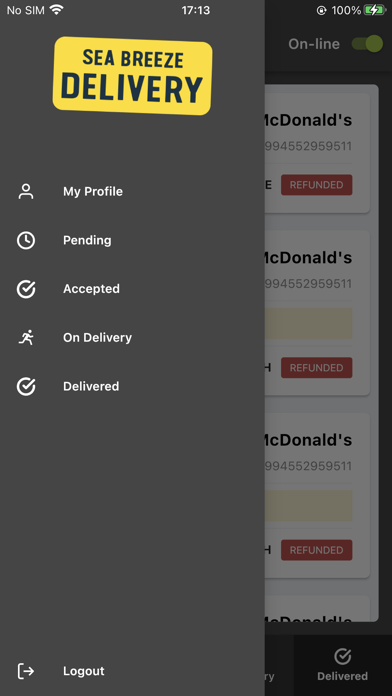 Sea Breeze Delivery Courier Screenshot