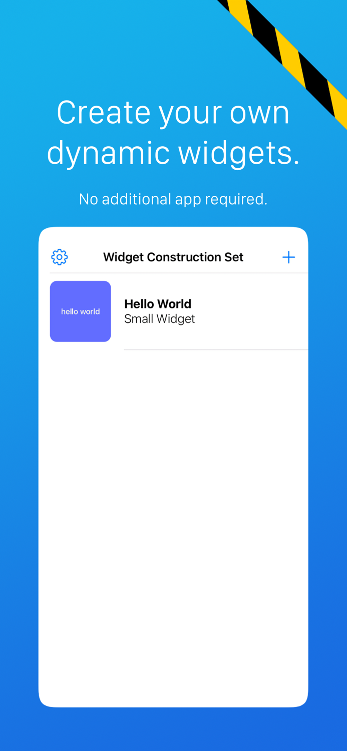 Widget Construction Set