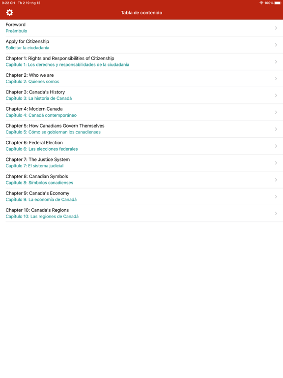 Screenshot #4 pour English-Spanish Citizenship