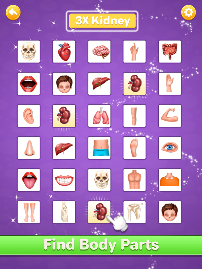 Human Body Parts Kids Learning