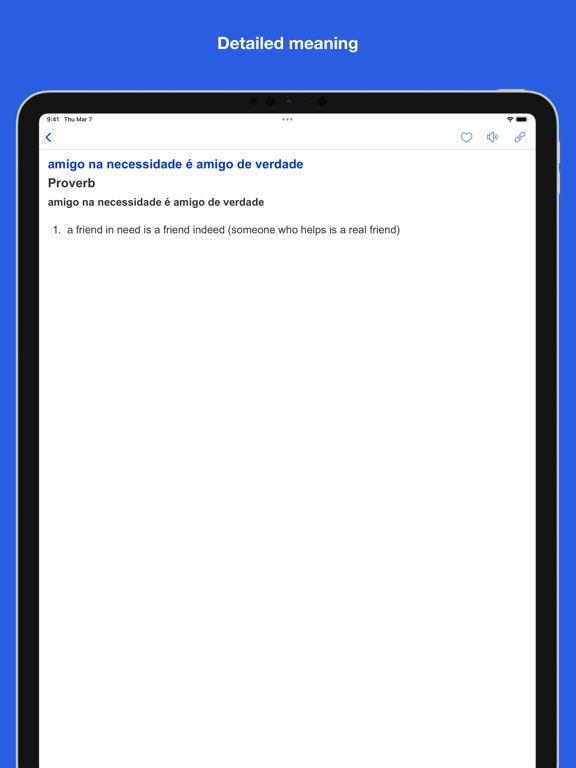 Screenshot #5 pour Portuguese Idioms and Proverbs