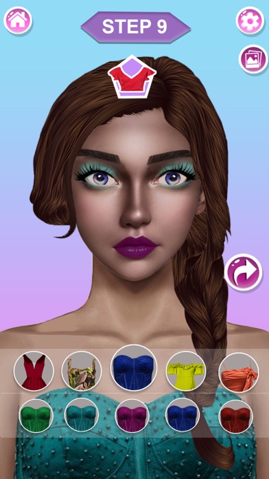 Diy Makeup Look:fashion dresup Screenshot