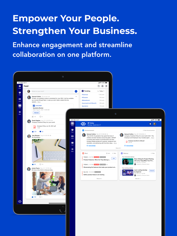 eUnite @work iPad screenshot 3 - Business app