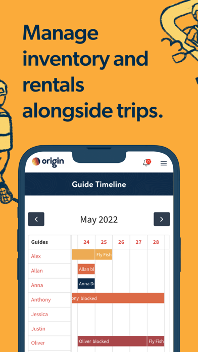 Origin - Booking & Scheduling Screenshot