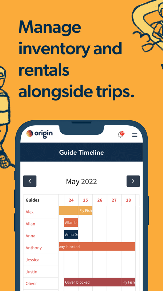 #3. Origin - Booking & Scheduling (iOS) By: Unser LLC