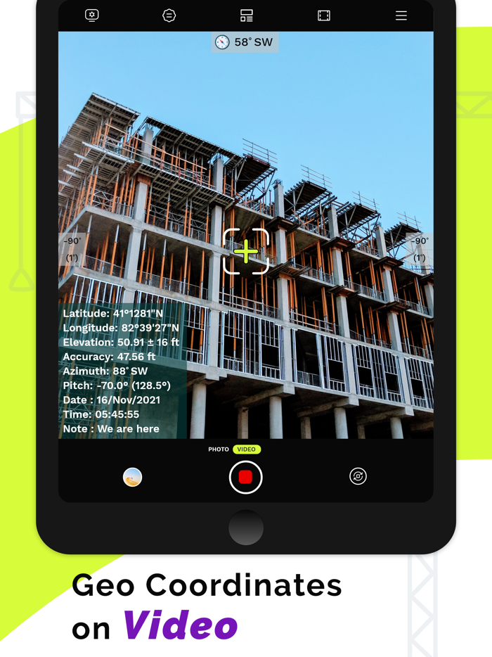 GPS Angular Camera App
