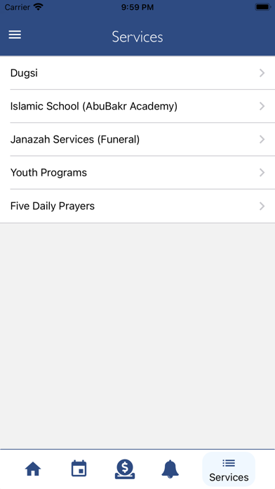 Abubakr Islamic Center Screenshot