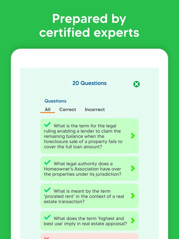 Real Estate Exam Prep & Test iPad screenshot 6 - Education app