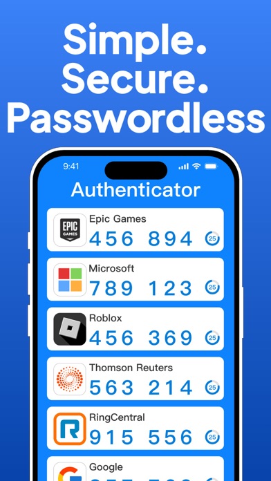 Authenticator App ⋆ Screenshot