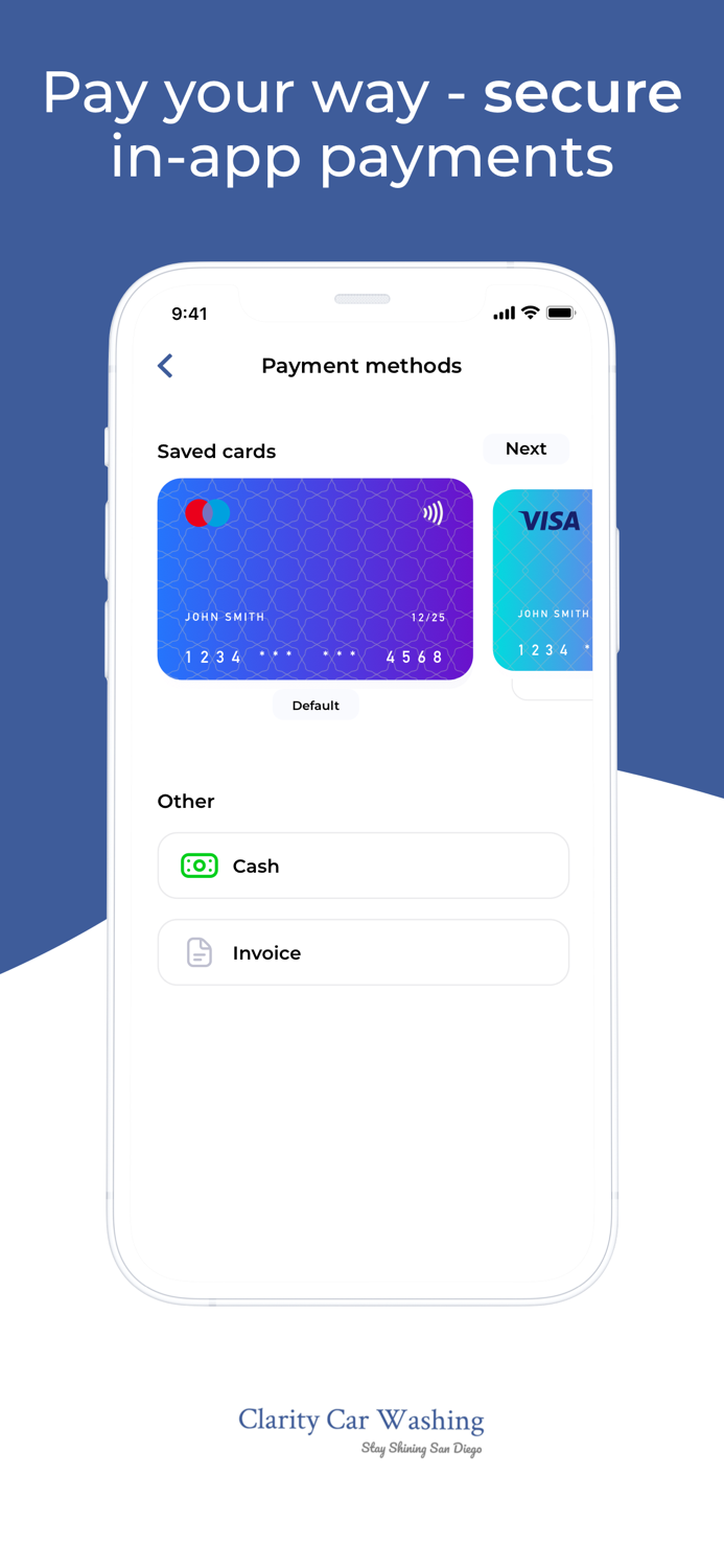 Clarity Car Washing App