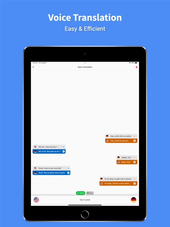 German - English : Translator iPad screenshot 2 - Productivity app