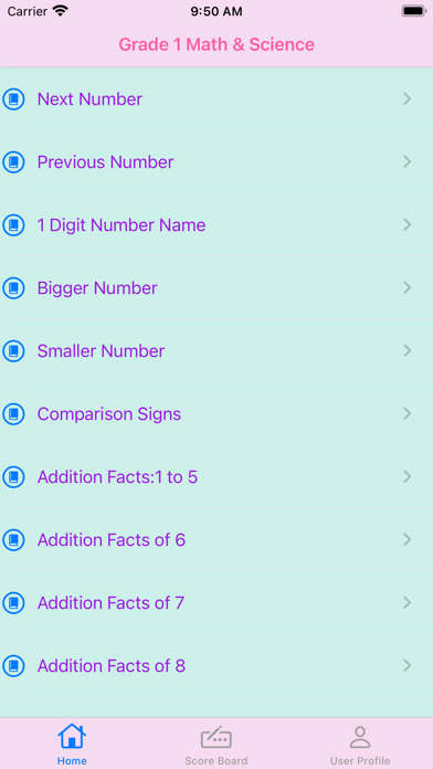 Grade 1 Math & Science Screenshot