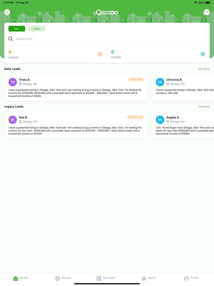 Qazzoo  Real Estate Leads