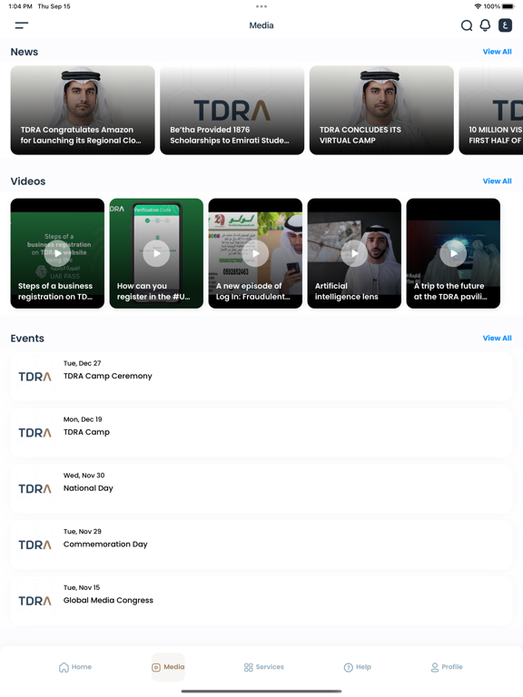 TDRA iPad screenshot 4 - Business app