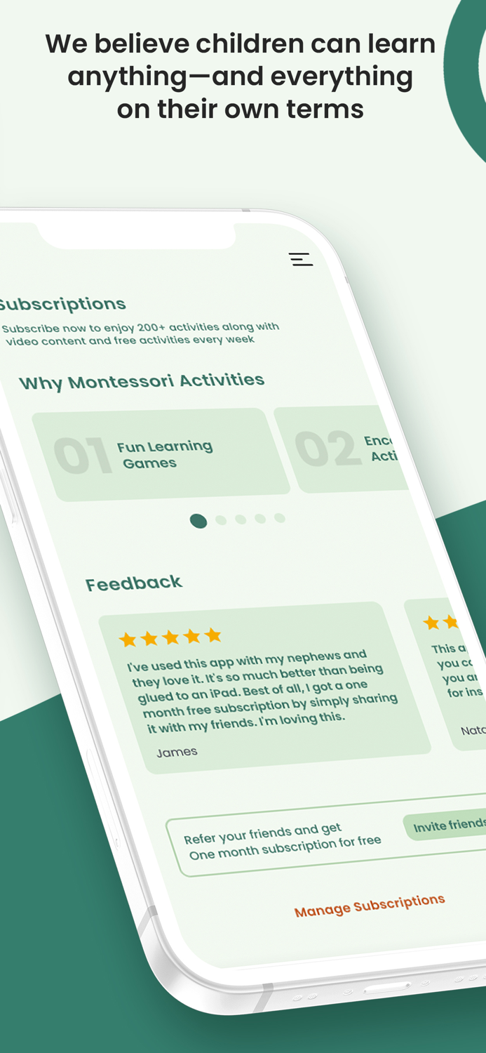 Montessori preschool education