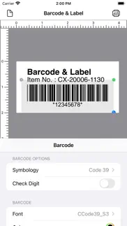 barcode & label iphone screenshot 3