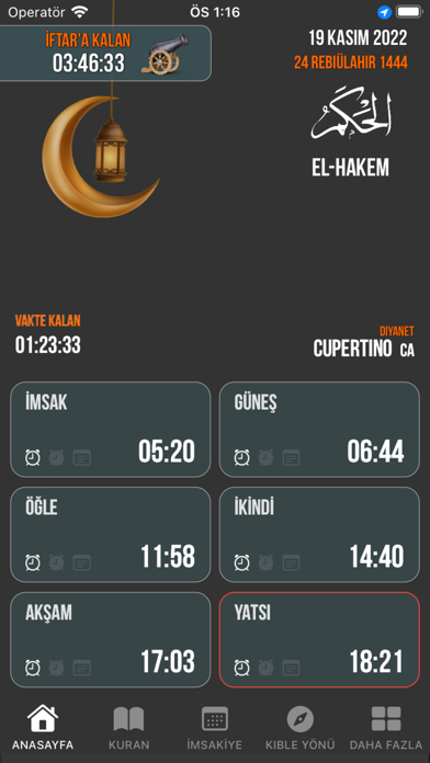 Namaz Vakitleri : İmsakiye Screenshot