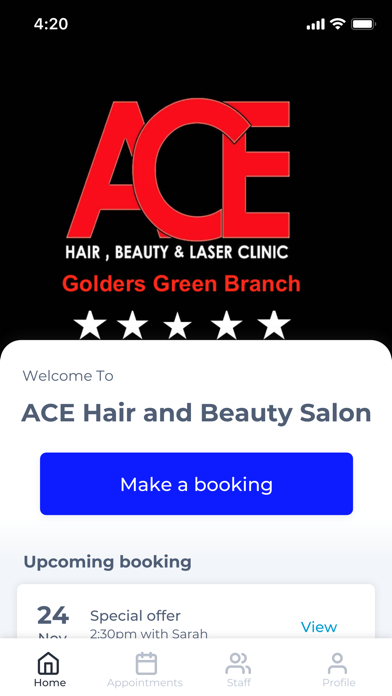 ACE Hair and Beauty Salon Screenshot