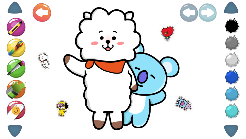 5500 Collections Mang Bt21 Coloring Pages  Latest Free