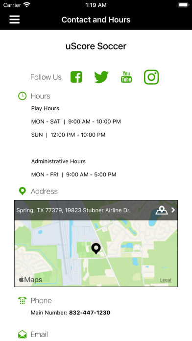 uScore Soccer Screenshot