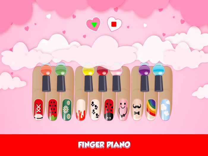 Finger  Polished the Piano