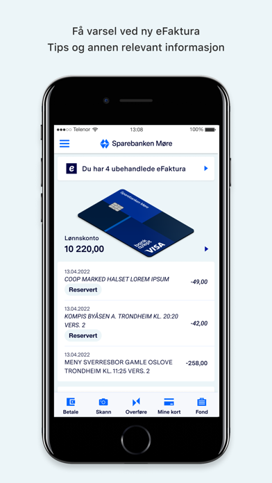 Sparebanken Møre Mobilbank Screenshot