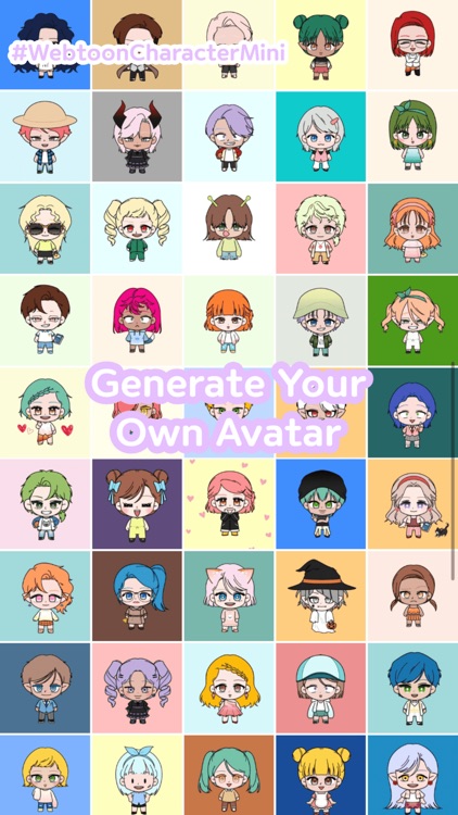 K-pop Webtoon Character Mini