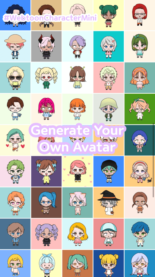 #2. K-pop Webtoon Character Mini (iOS) 由: Hellotoon, Inc.